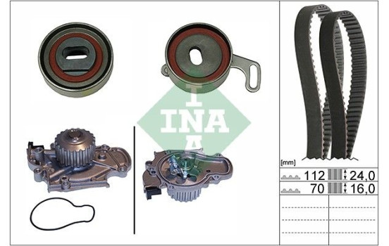 Vattenpump + kuggremssats 530 0514 30 Ina