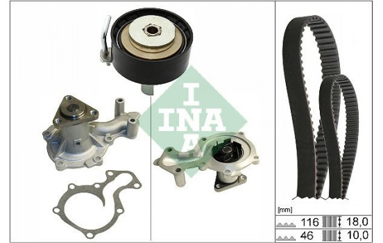Vattenpump + kuggremssats 530 0701 30 Ina