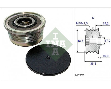 Frihjulskoppling, generator 535004810 Ina