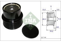 Frihjulskoppling, generator 535019510 Ina