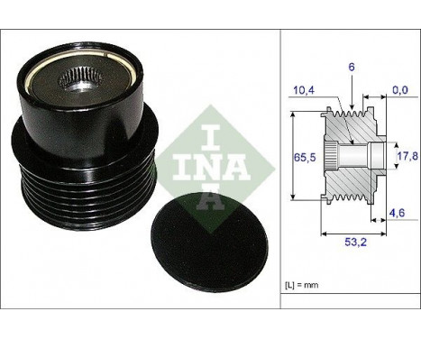 Frihjulskoppling, generator 535019510 Ina