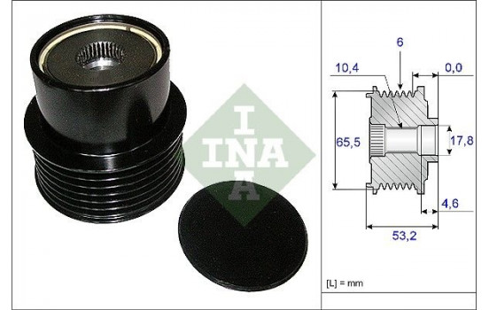 Frihjulskoppling, generator 535019510 Ina