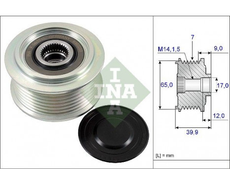 Frihjulskoppling, generator 535022910 Ina Frihjulskoppling, generator 535022910 Ina