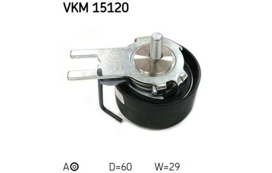 Spännhjul, kamrem VKM 15120 SKF, bild 2