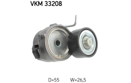 Spännremskiva, Poly kilrem VKM 33208 SKF