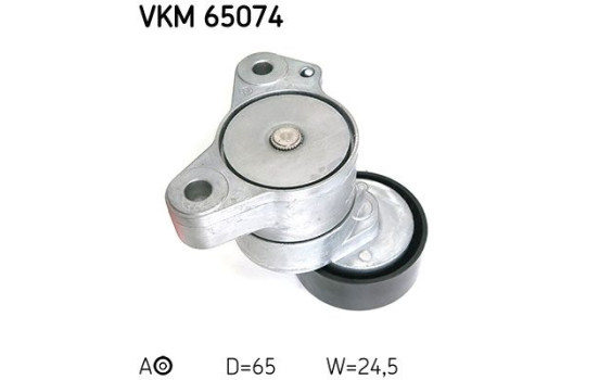 Spännremskiva, Poly kilrem VKM 65074 SKF, bild 2