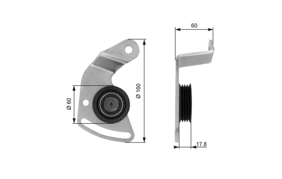 Spännrulle, aggregatrem DriveAlign® T36018 Gates