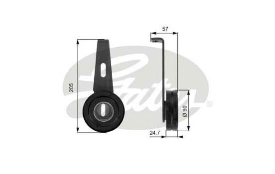 Spännrulle, aggregatrem DriveAlign® T36028 Gates