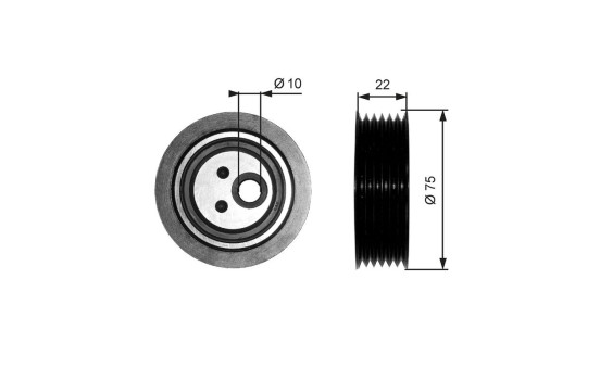Spännrulle, aggregatrem DriveAlign® T36050 Gates
