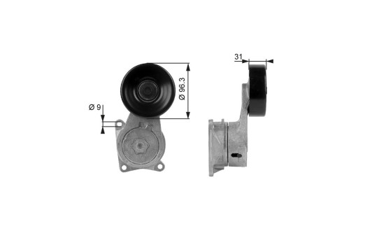 Spännrulle, aggregatrem DriveAlign® T38170 Gates