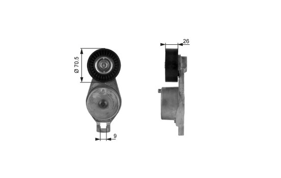 Spännrulle, aggregatrem DriveAlign® T38185 Gates