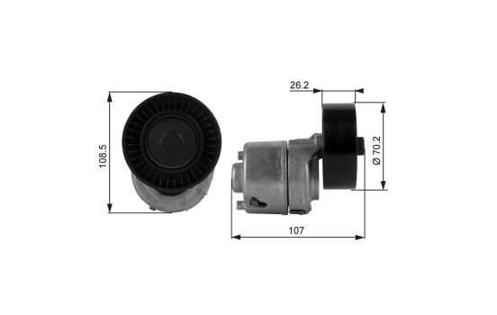Spännrulle, aggregatrem DriveAlign® T38215 Gates