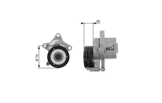 Spännrulle, aggregatrem DriveAlign® T38283 Gates