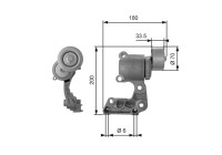 Spännrulle, aggregatrem DriveAlign® T38410 Gates