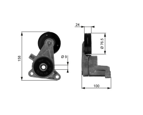 Spännrulle, aggregatrem DriveAlign® T38437 Gates