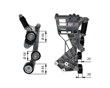 Spännrulle, aggregatrem DriveAlign® T39136 Gates