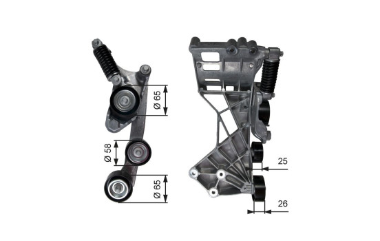 Spännrulle, aggregatrem DriveAlign® T39136 Gates