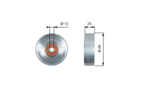 Spännrulle, aggregatrem DriveAlign® T39178 Gates