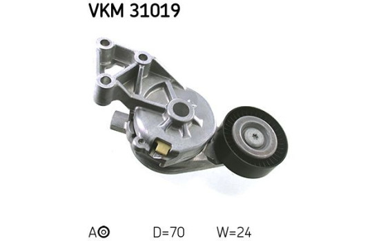 Spännrulle, aggregatrem VKM 31019 SKF