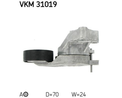 Spännrulle, aggregatrem VKM 31019 SKF, bild 3