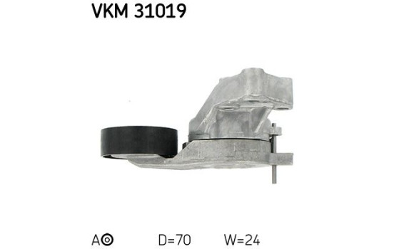 Spännrulle, aggregatrem VKM 31019 SKF, bild 3