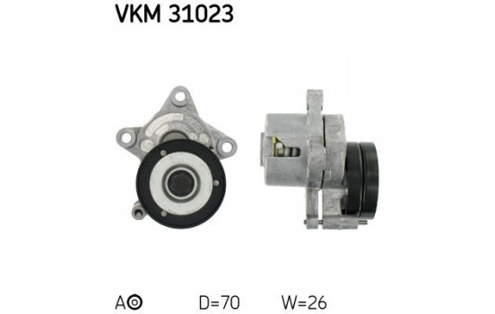 Spännrulle, aggregatrem VKM 31023 SKF