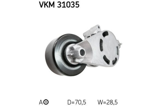 Spännrulle, aggregatrem VKM 31035 SKF, bild 2
