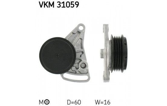 Spännrulle, aggregatrem VKM 31059 SKF