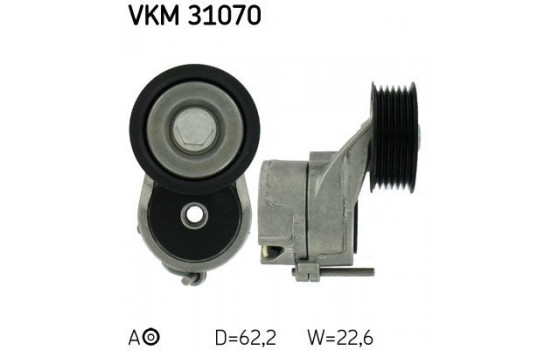 Spännrulle, aggregatrem VKM 31070 SKF