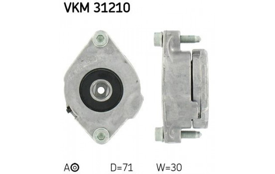 Spännrulle, aggregatrem VKM 31210 SKF