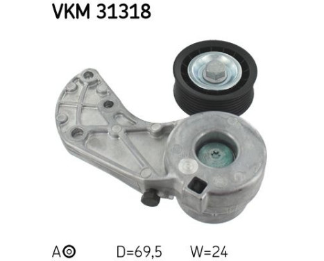 Spännrulle, aggregatrem VKM 31318 SKF