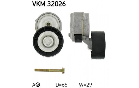 Spännrulle, aggregatrem VKM 32026 SKF