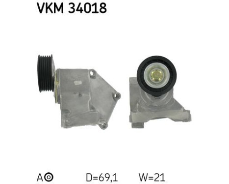 Spännrulle, aggregatrem VKM 34018 SKF