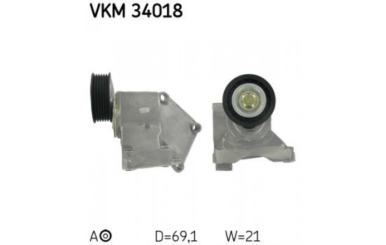 Spännrulle, aggregatrem VKM 34018 SKF