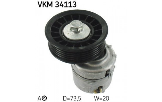 Spännrulle, aggregatrem VKM 34113 SKF