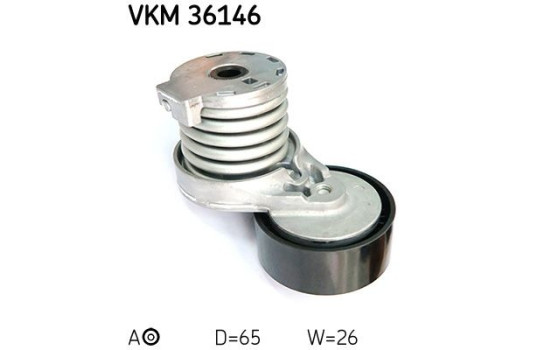 Spännrulle, aggregatrem VKM 36146 SKF, bild 2