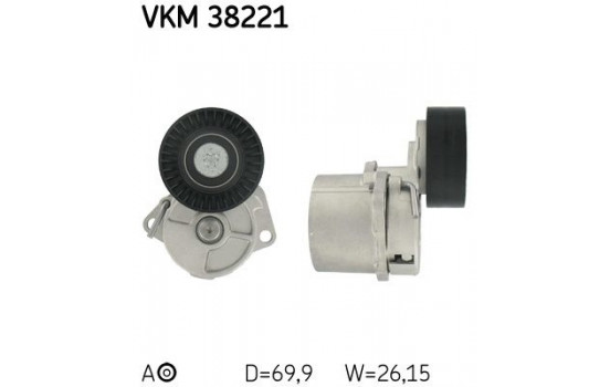 Spännrulle, aggregatrem VKM 38221 SKF, bild 2