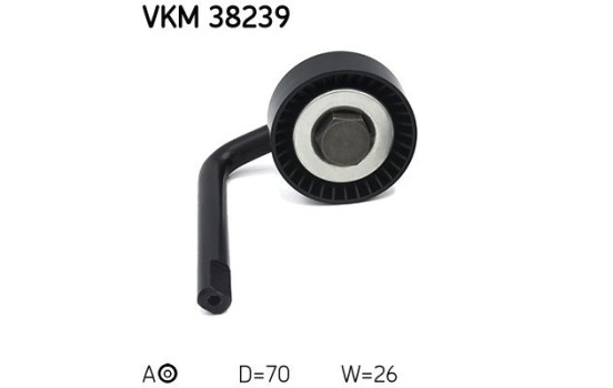 Spännrulle, aggregatrem VKM 38239 SKF, bild 2