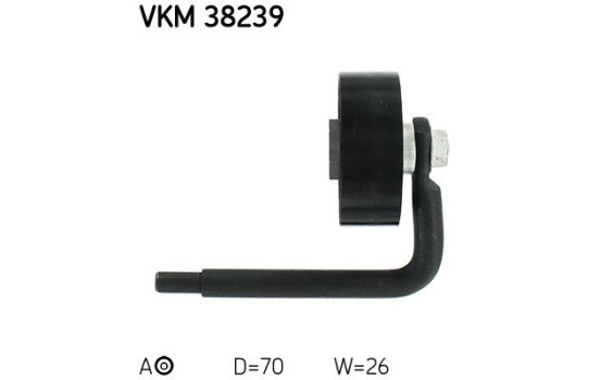 Spännrulle, aggregatrem VKM 38239 SKF, bild 3