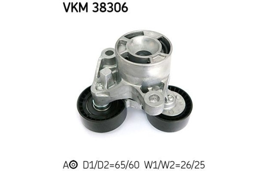 Spännrulle, aggregatrem VKM 38306 SKF, bild 2