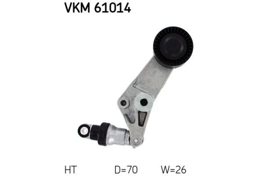 Spännrulle, aggregatrem VKM 61014 SKF, bild 2
