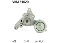 Spännrulle, aggregatrem VKM 61020 SKF
