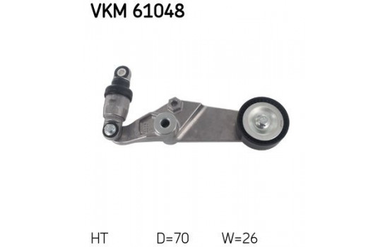 Spännrulle, aggregatrem VKM 61048 SKF