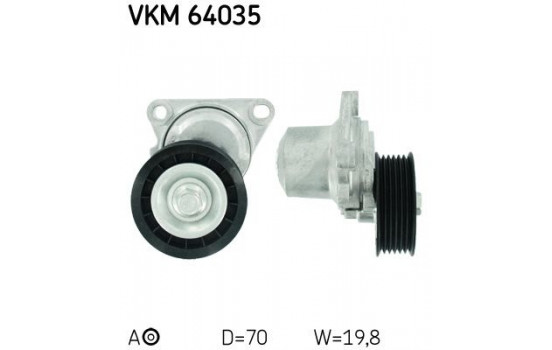 Spännrulle, aggregatrem VKM 64035 SKF