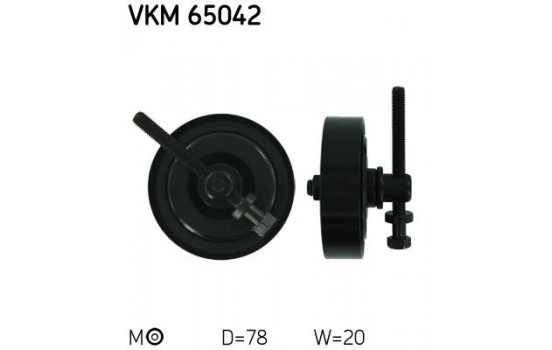 Spännrulle, aggregatrem VKM 65042 SKF