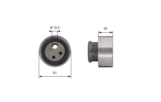 Spännrulle, tandrem PowerGrip® T41118 Gates