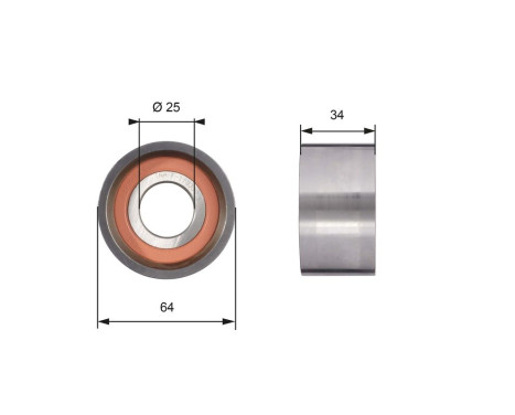 Spännrulle, tandrem PowerGrip® T41234 Gates