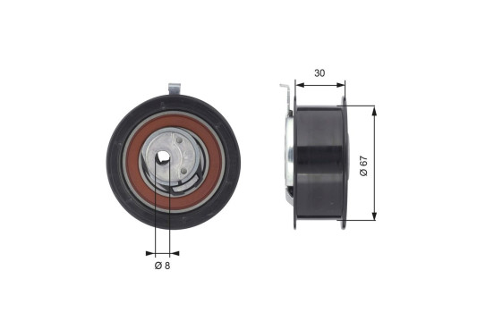 Spännrulle, tandrem PowerGrip® T43069 Gates