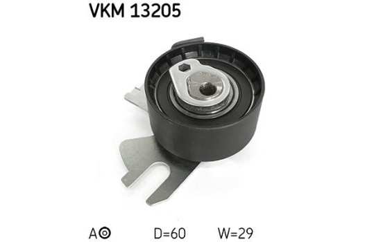 Spännrulle, tandrem VKM 13205 SKF