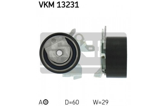 Spännrulle, tandrem VKM 13231 SKF